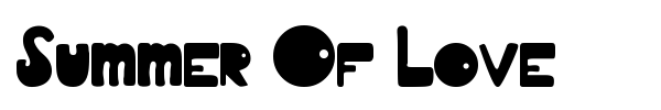 Summer Of Love font preview